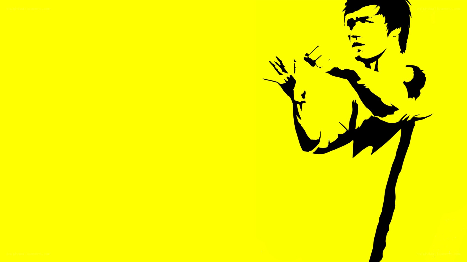 Bruce Lee silhouette art
