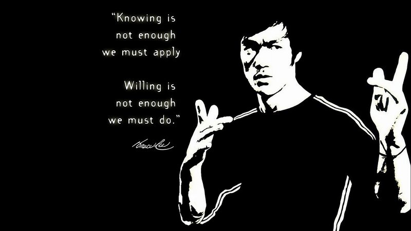Bruce Lee Silhouette — Black