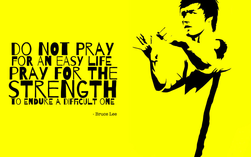 Bruce Lee Silhouette — Yellow