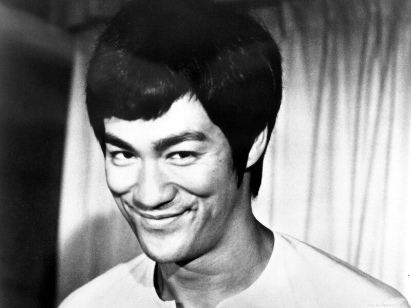 Bruce Lee smiling portrait