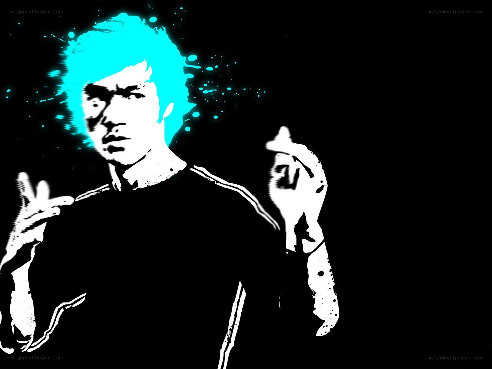 Bruce Lee stylized portrait