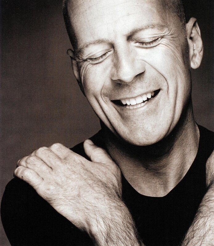 Bruce Willis smiling portrait