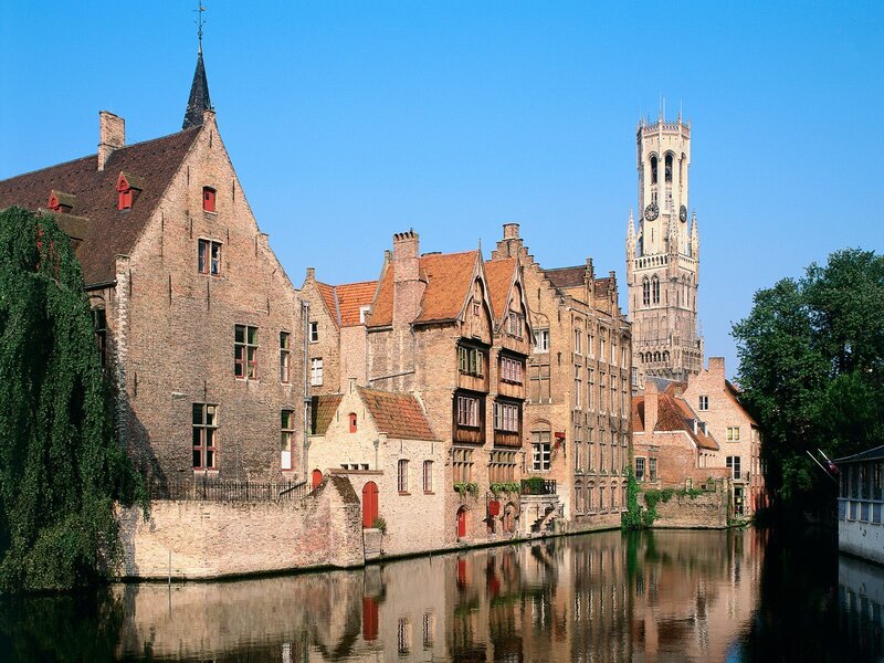 Bruges Canal Buildings