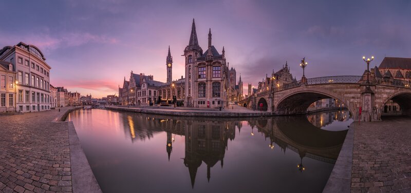 Bruges Cityscape at Dusk
