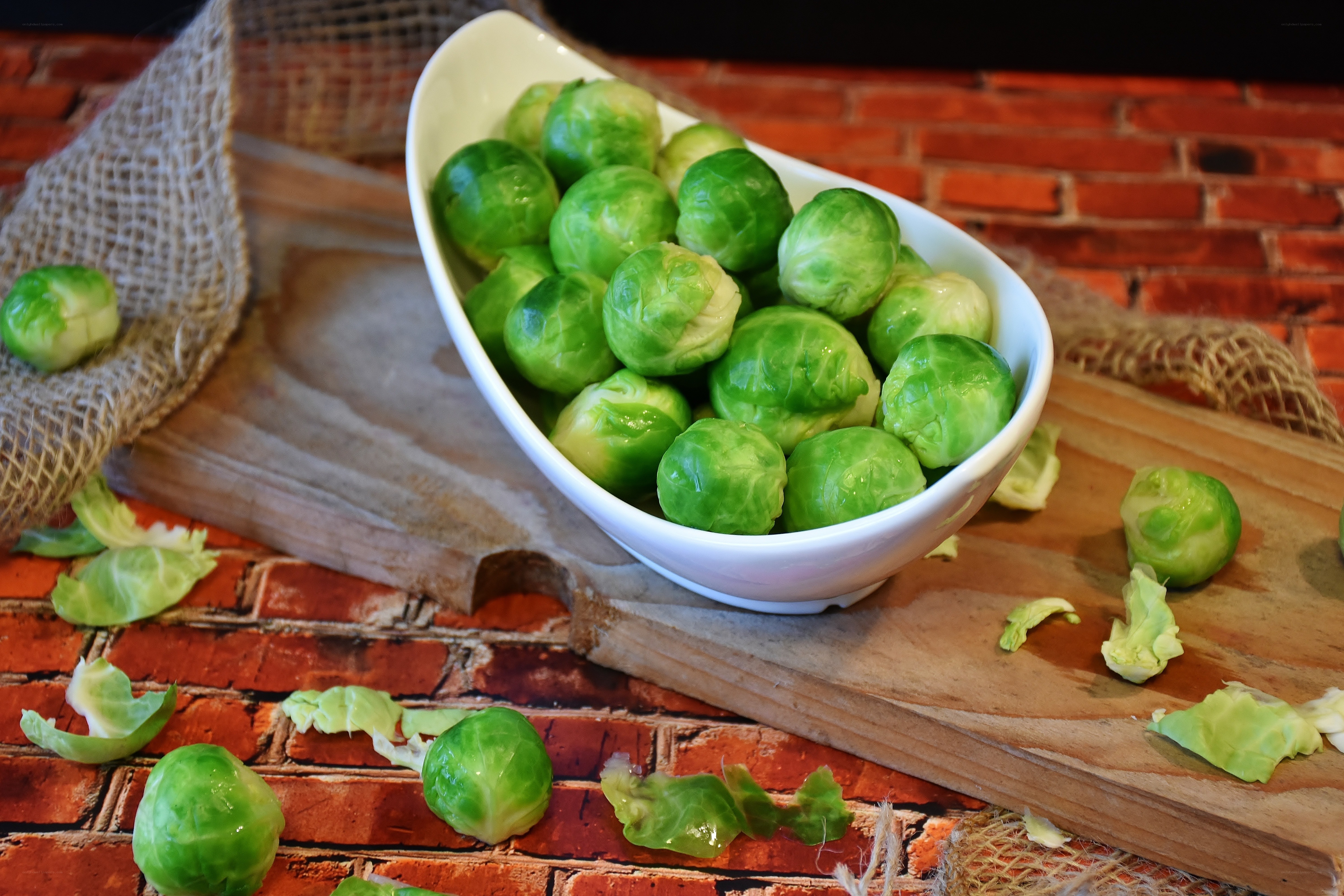 Brussels sprouts in a bowl