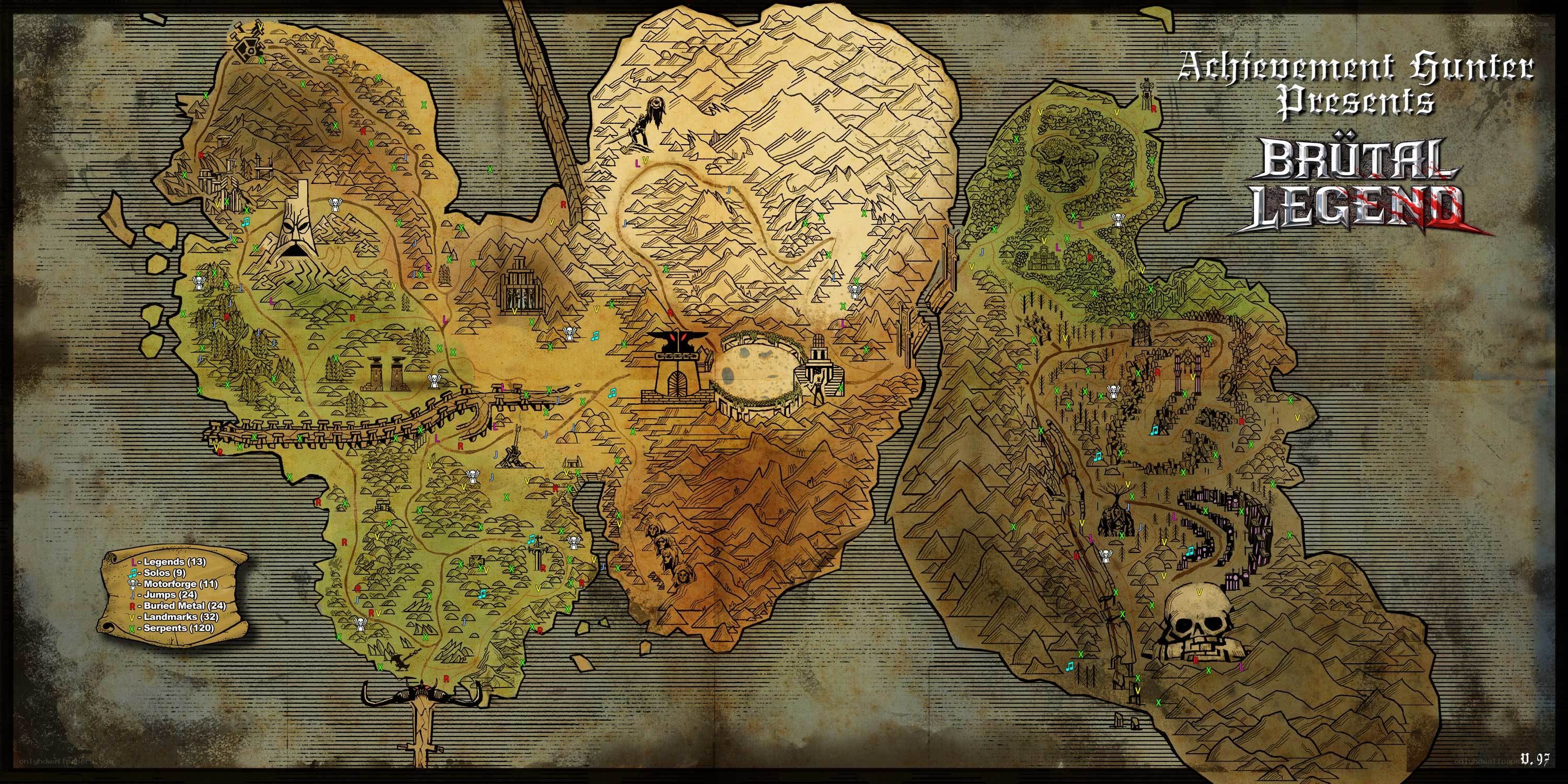 Brutal Legend map