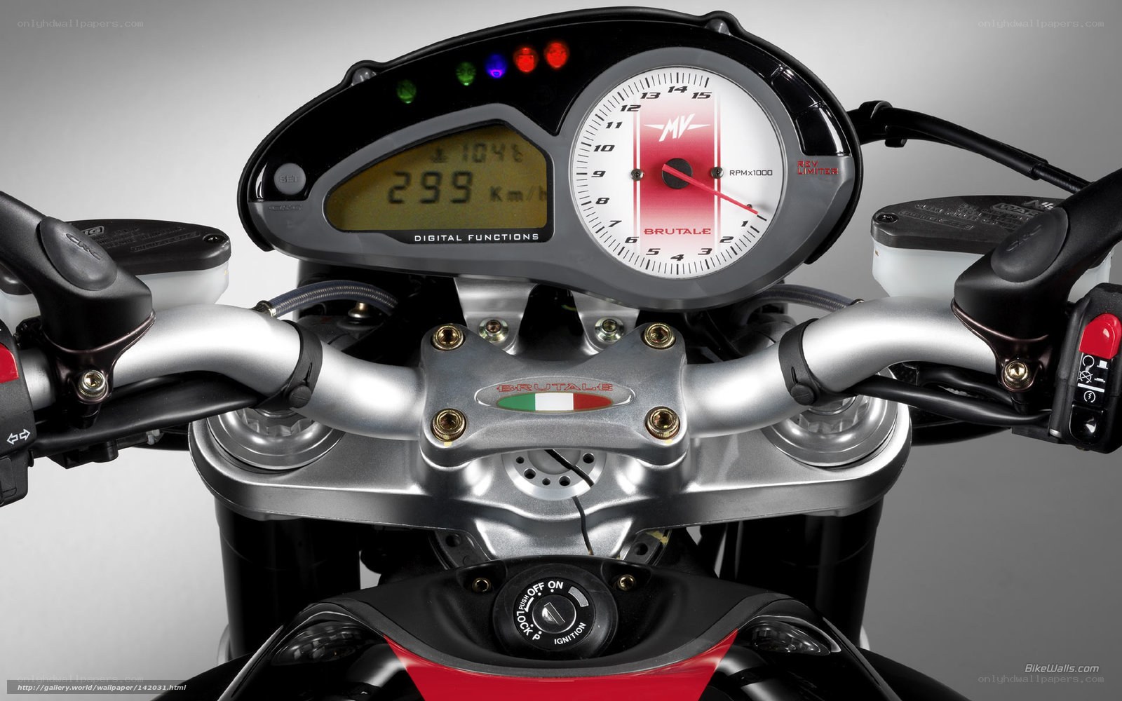 Brutale motorcycle dashboard