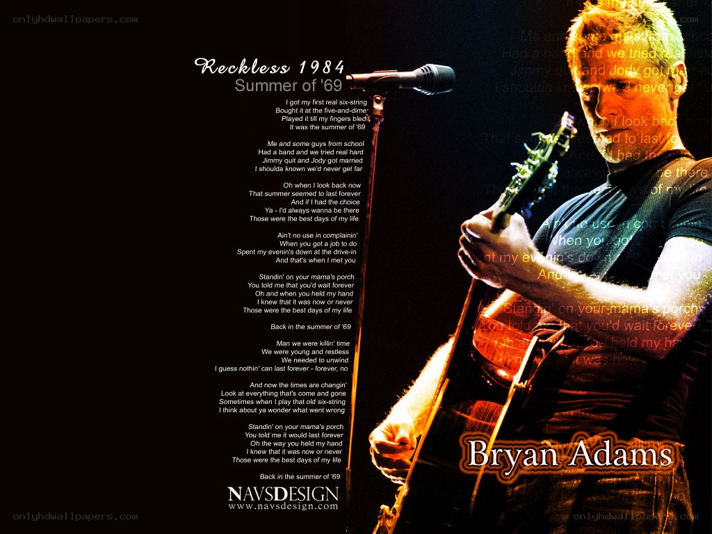 Bryan Adams song lyrics