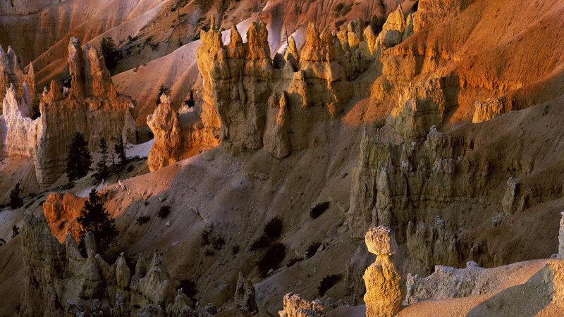 Bryce Canyon hoodoos at sunset
