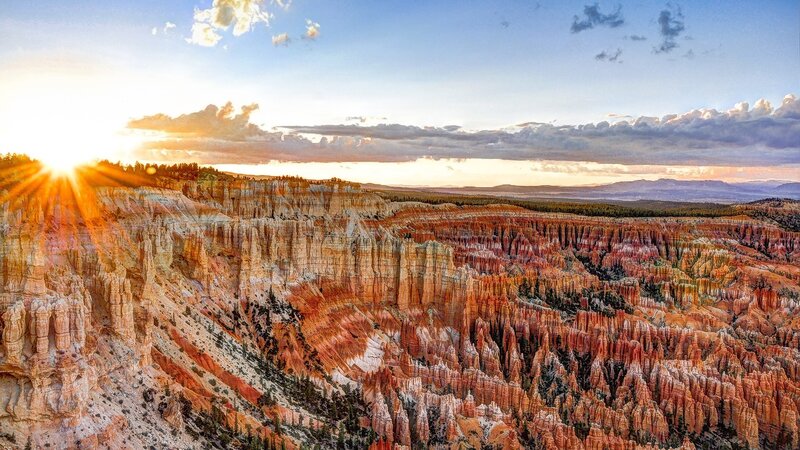Bryce Canyon Hoodoos — Orange, Dramatic, Sunrise