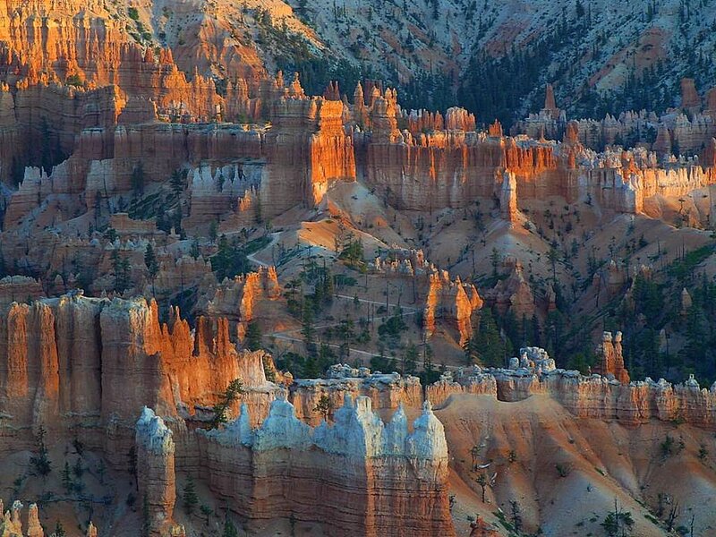 Bryce Canyon Hoodoos — Orange, Dramatic, Sunset, Photograph