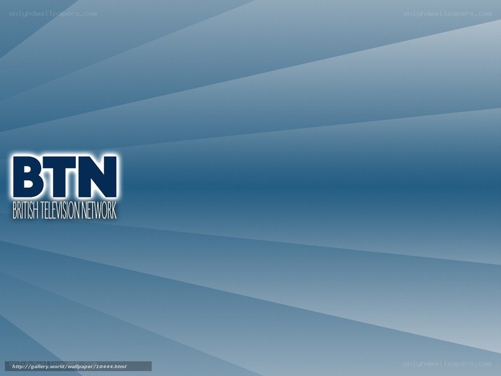 BTN logo on blue background