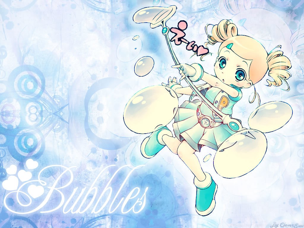 Bubble girl with wand