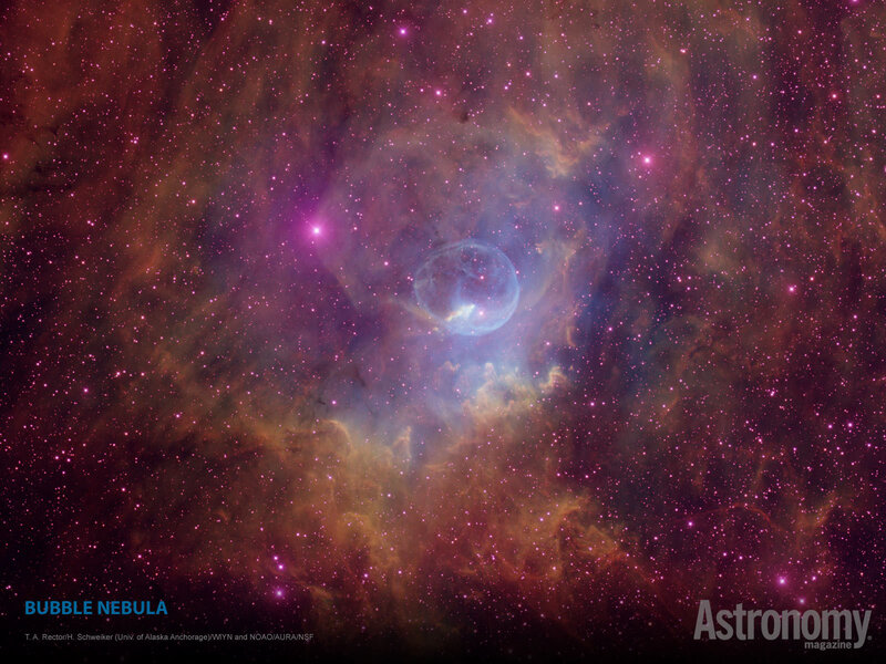 Bubble Nebula in space