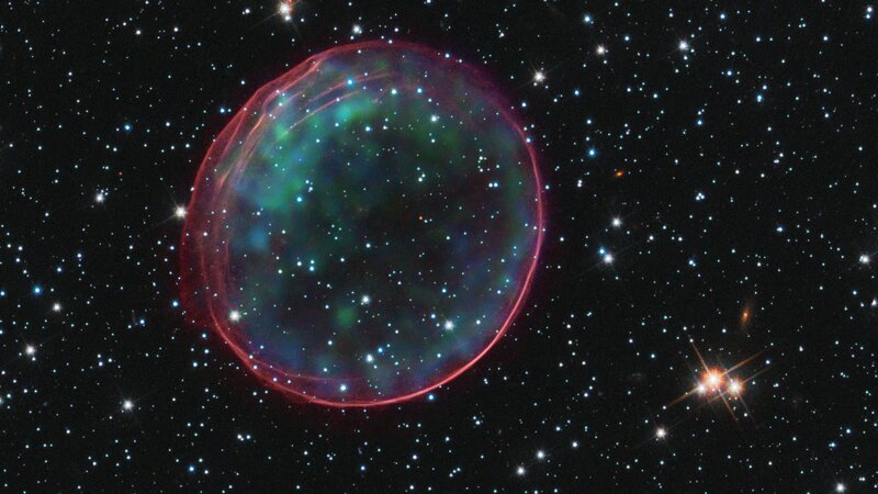 Bubble Nebula in space