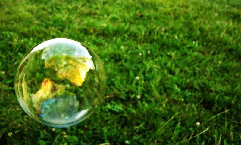 Bubble on Grass