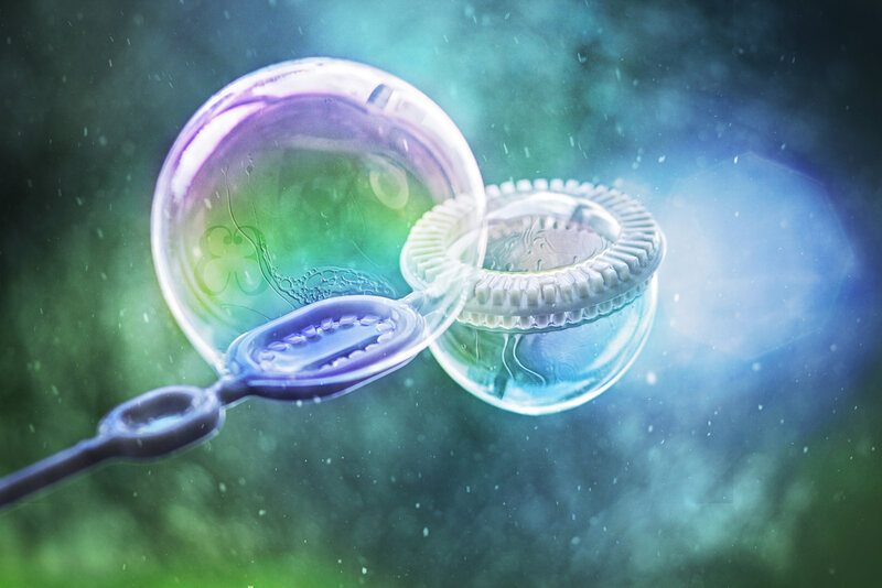 Bubble Wand Creating Bubbles