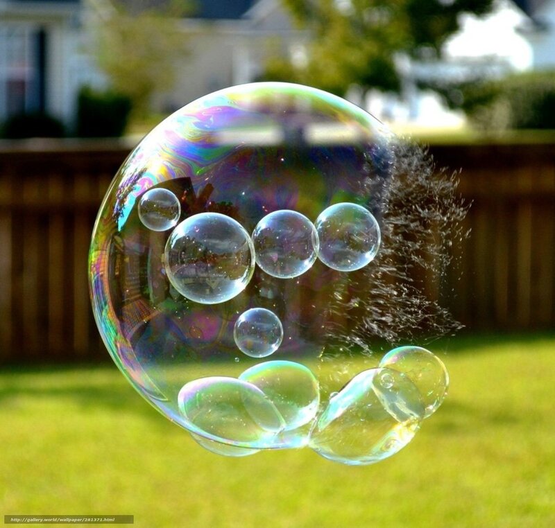 Bubble with smaller bubbles