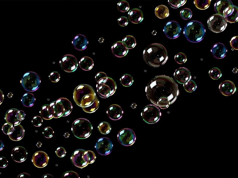 Bubbles Floating in Air — Black