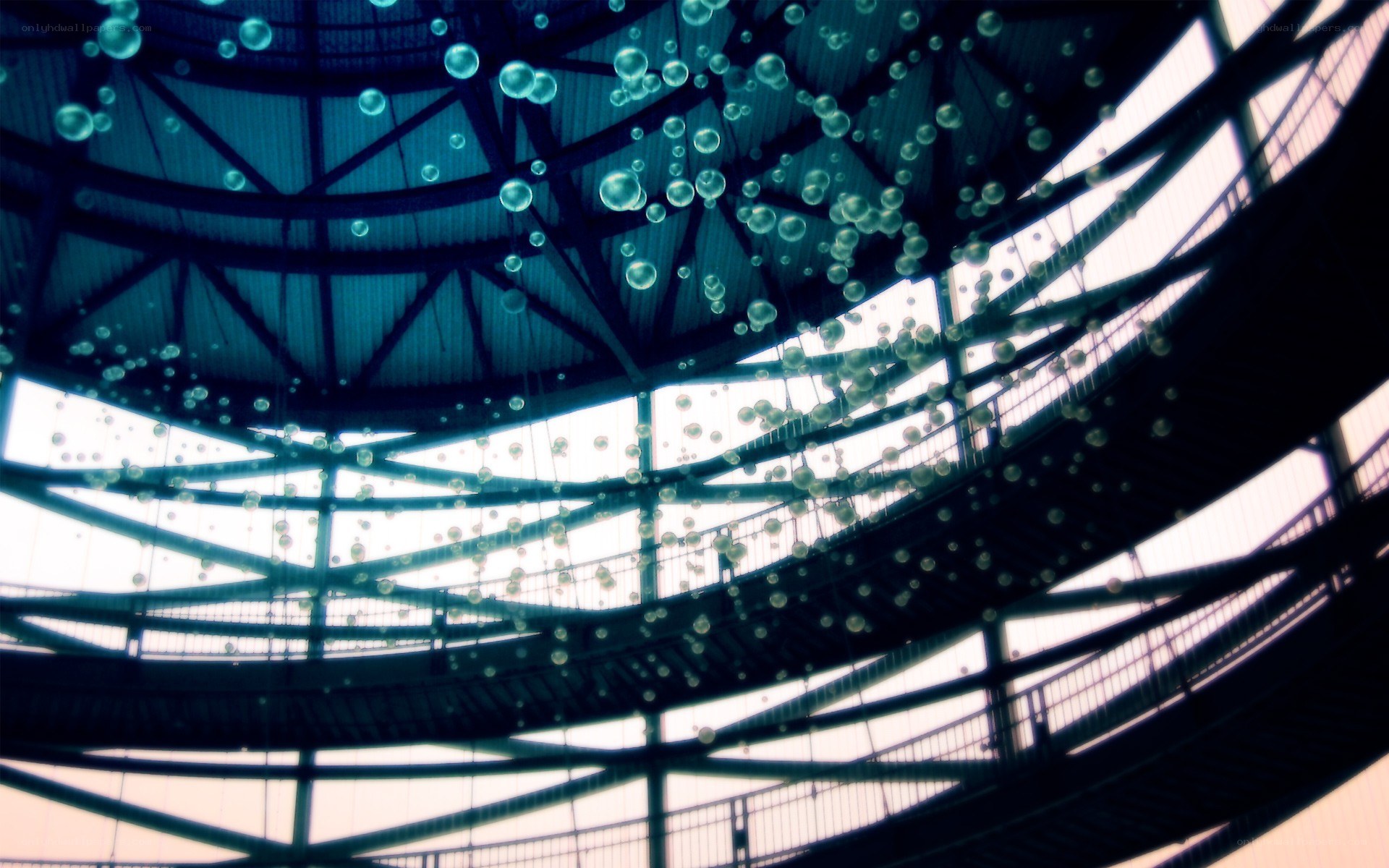 Bubbles in a modern atrium