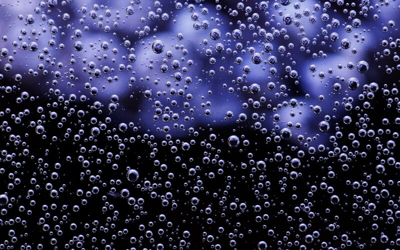 bubbles in dark liquid