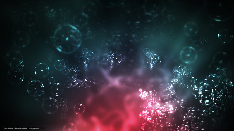 Bubbles in Dark Liquid — Red
