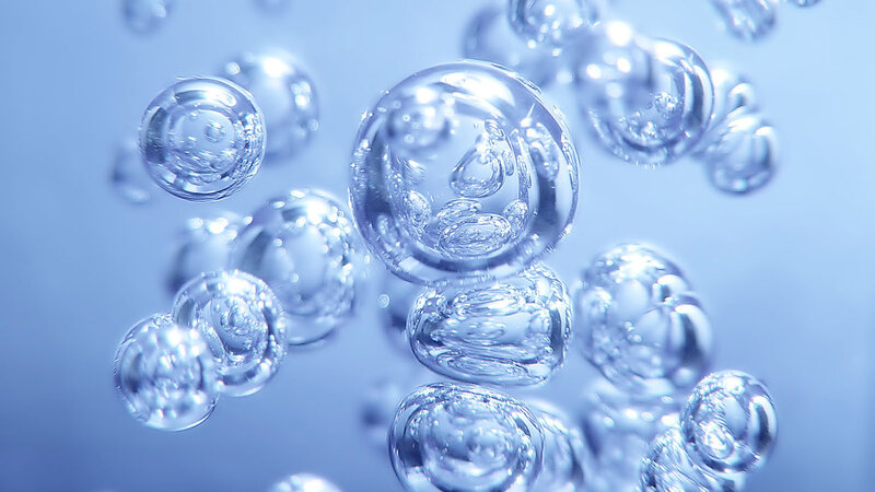 Bubbles in Liquid — Blue