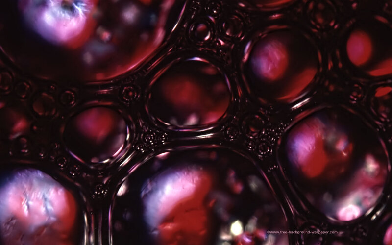 Bubbles in Liquid — Red, Abstract