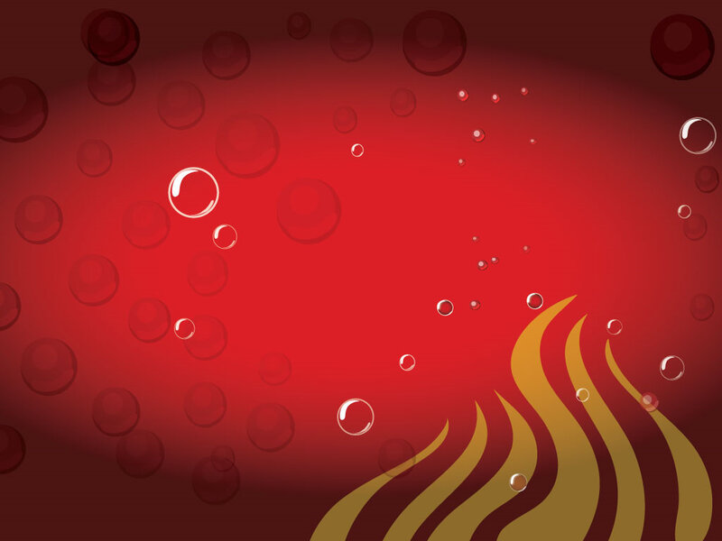 Bubbles in Liquid — Red