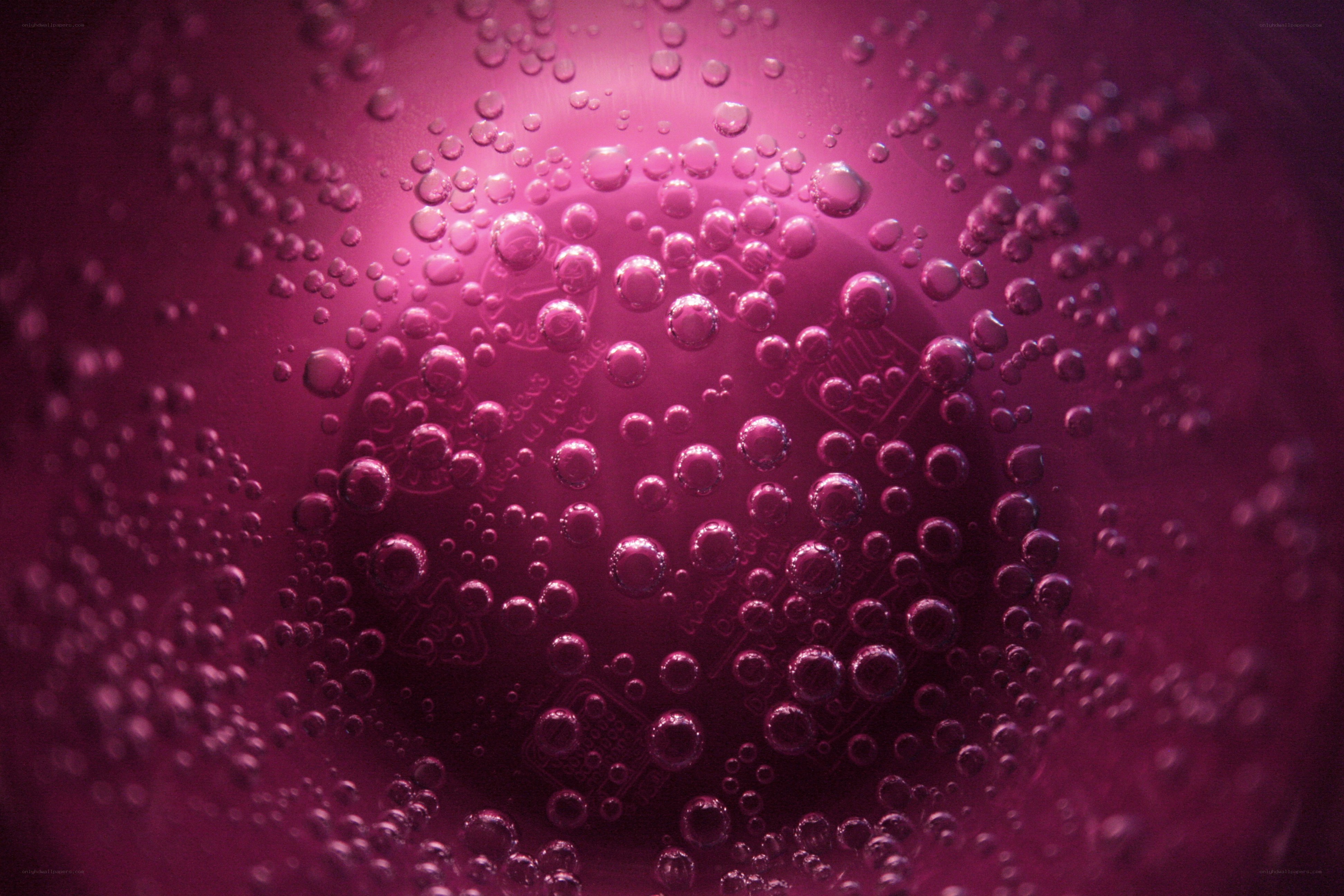 bubbles in purple liquid