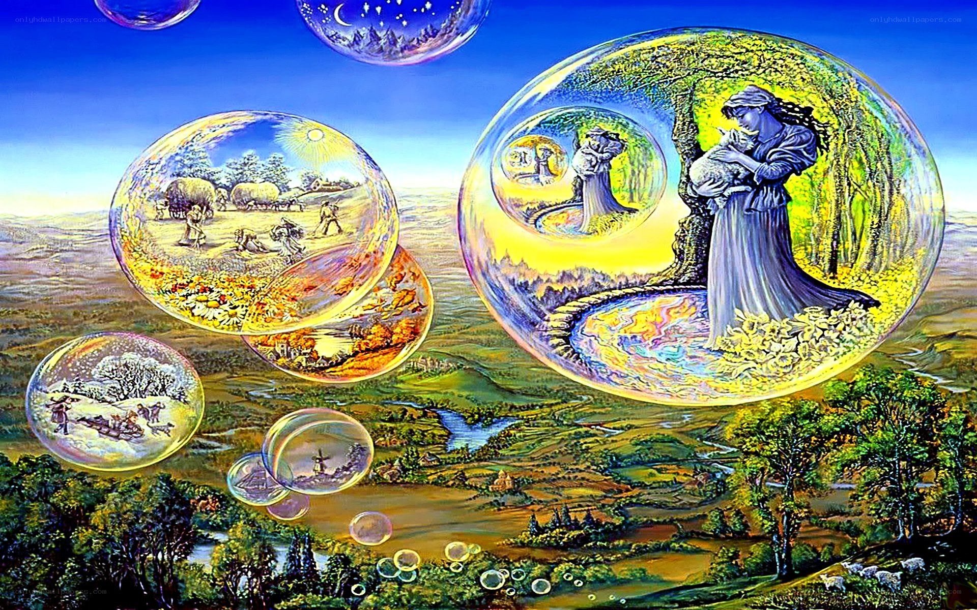 bubbles of different worlds