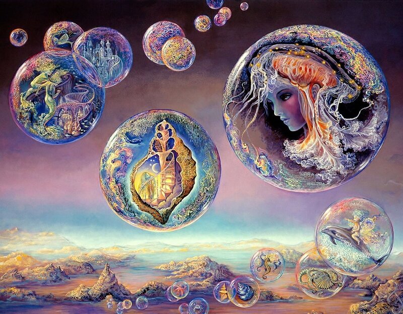 bubbles of fantasy worlds