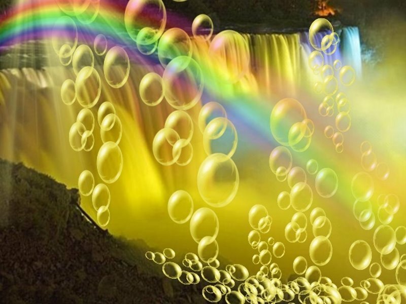 Bubbles over Waterfall