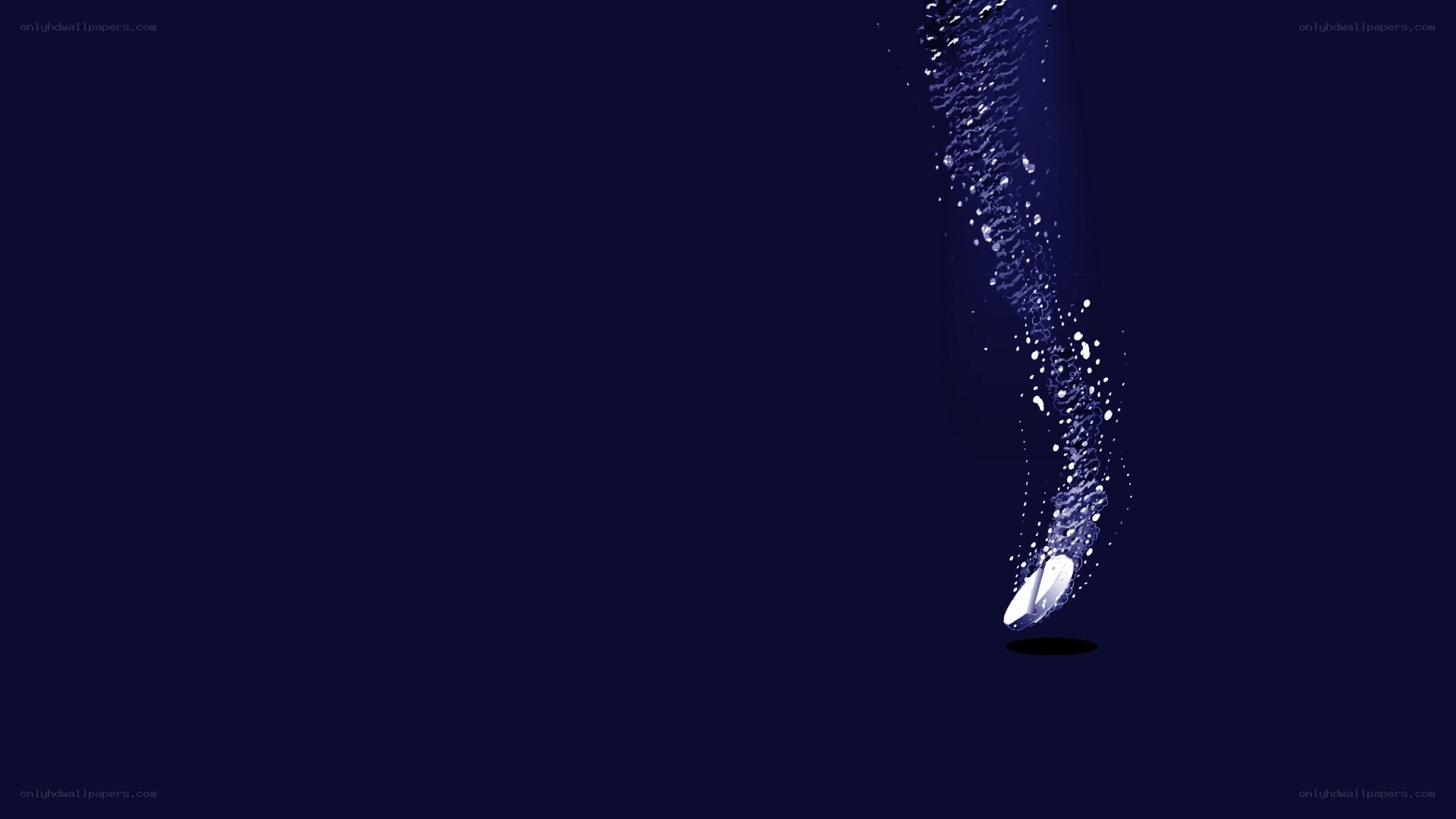 bubbles rising in dark water