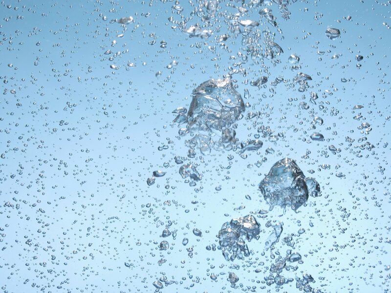 bubbles rising in water