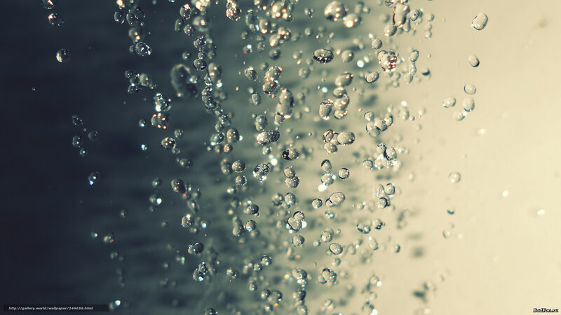 Bubbles Rising in Water — Gray
