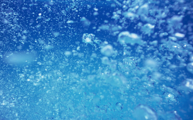 bubbles rising underwater
