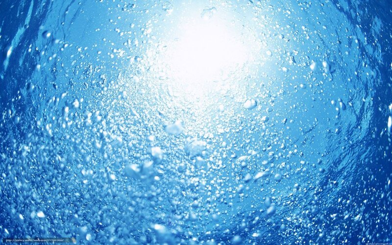 Bubbles Underwater — Blue, Serene, Afternoon