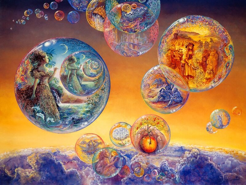 Bubbles with Scenes Inside