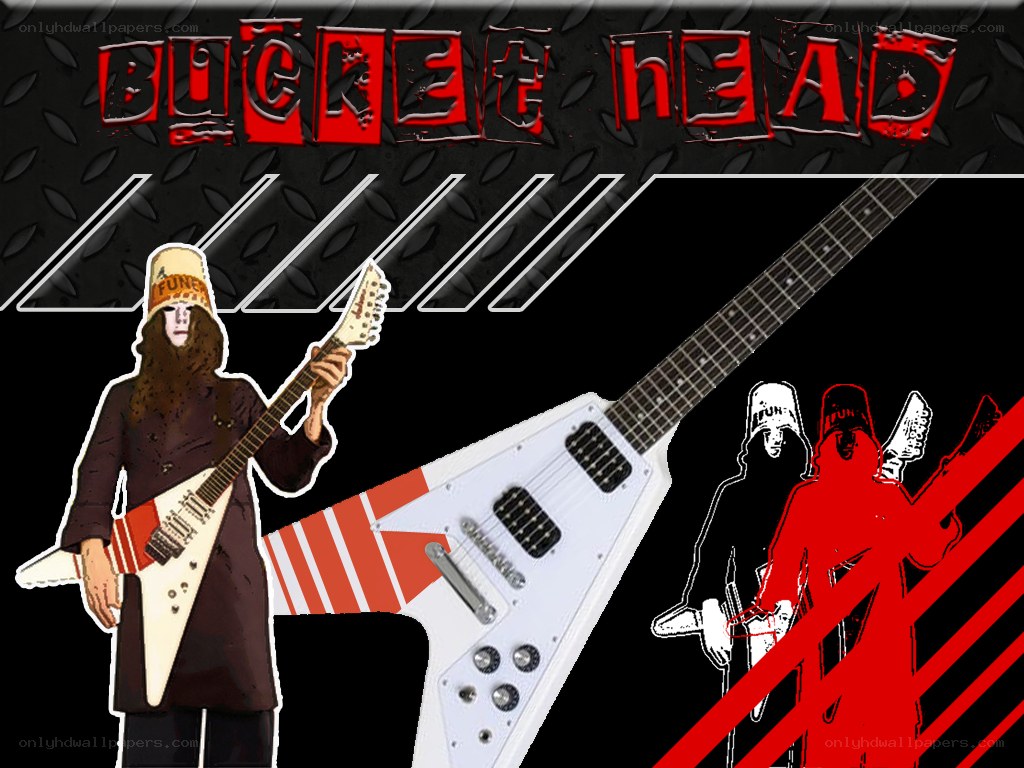 Buckethead guitar artwork