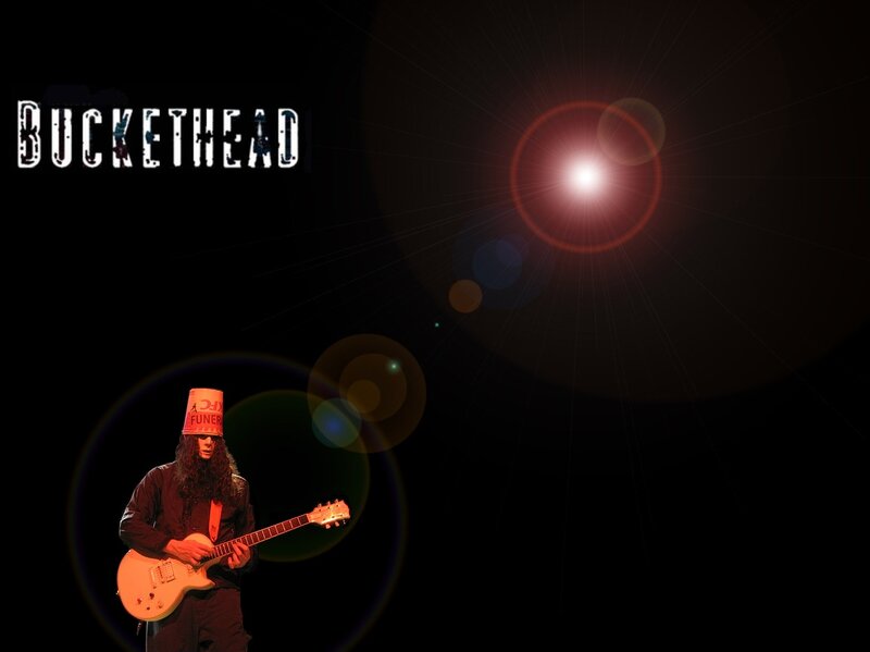 Buckethead performing on stage
