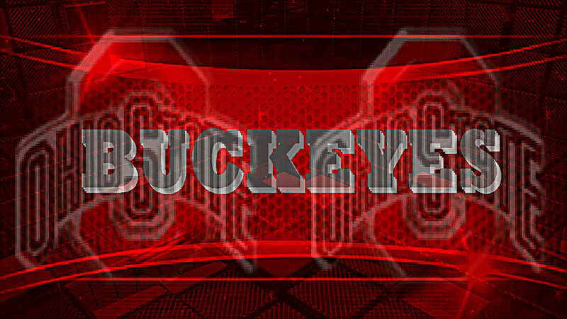 Buckeyes Text Logo — Red