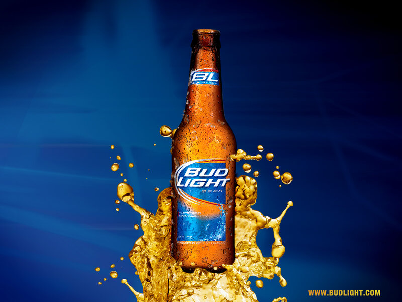 Bud Light Beer Bottle — Blue, Dynamic