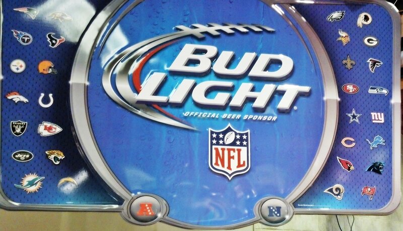 Bud Light NFL Sign