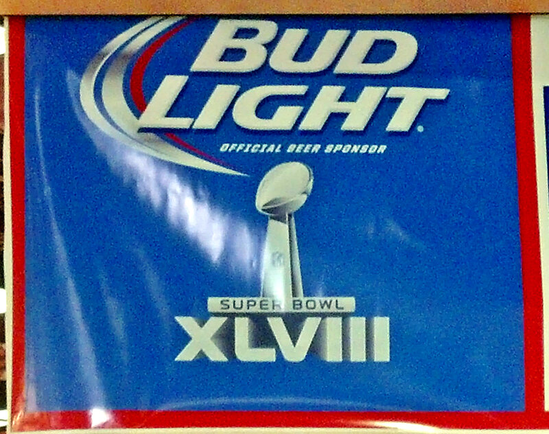 Bud Light Super Bowl Sign