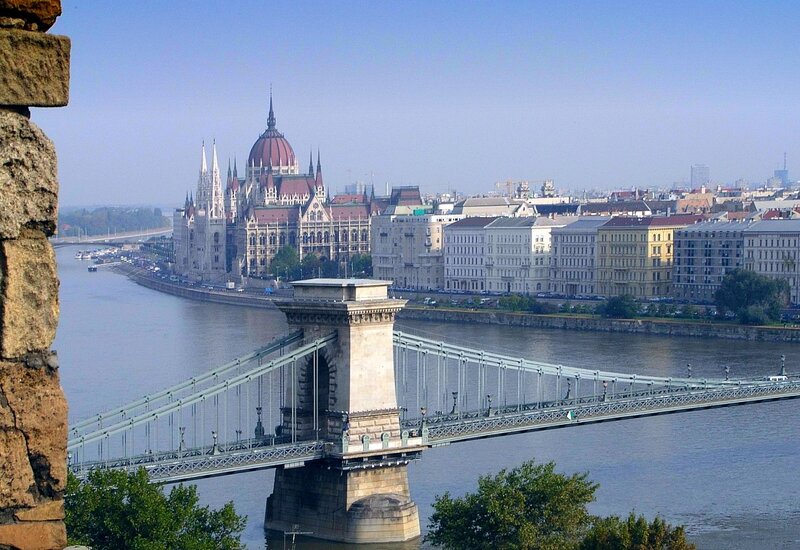 Buda Castle and Parliament view