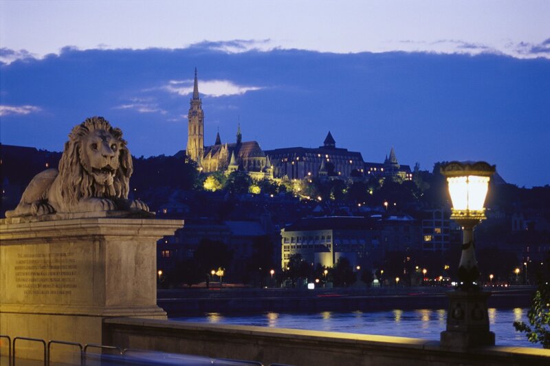 Buda Castle at dusk