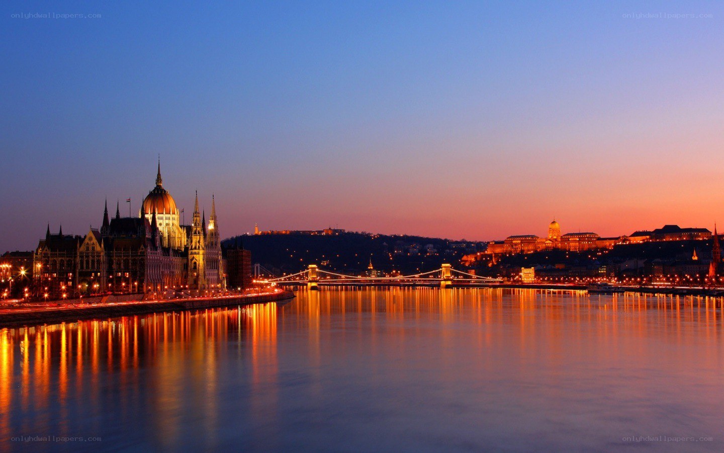 Buda Castle at dusk