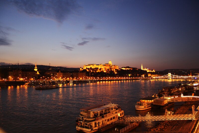 Buda Castle at Dusk — Blue, Serene
