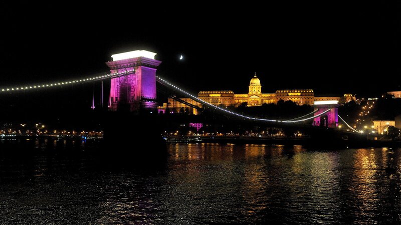 Buda Castle at night